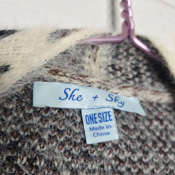 SHE + SKY LEOPARD PRINT CARDIGAN - Picture 7 of 15